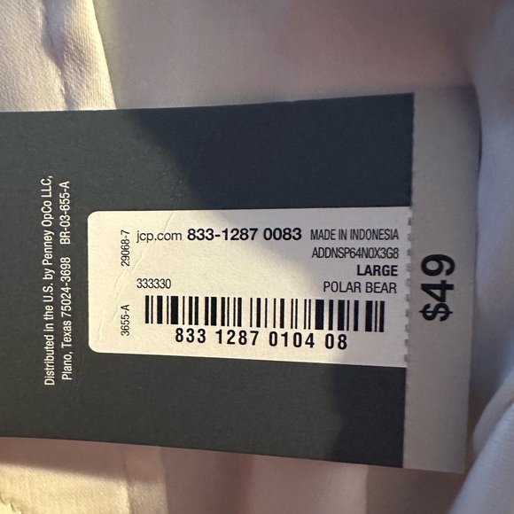 Worthington Blouse Large Solid White - Picture 4 of 4